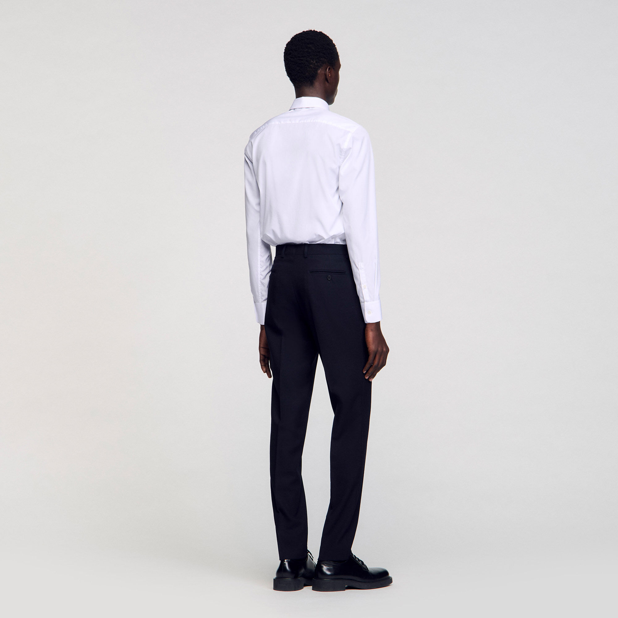 Wool suit trousers