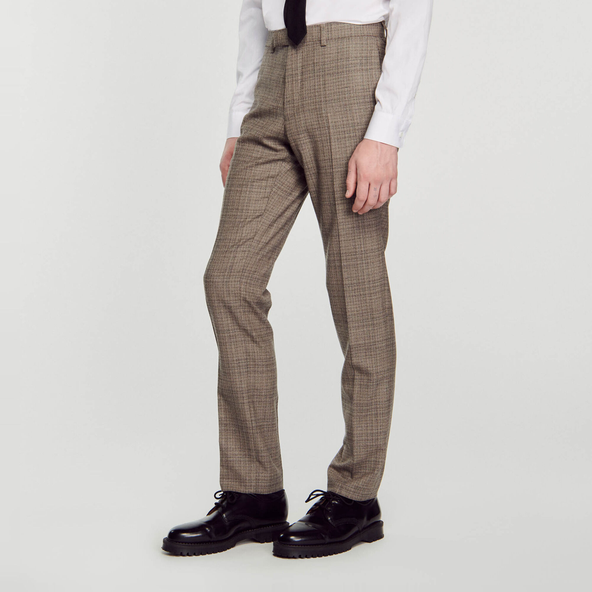 Wool suit trousers