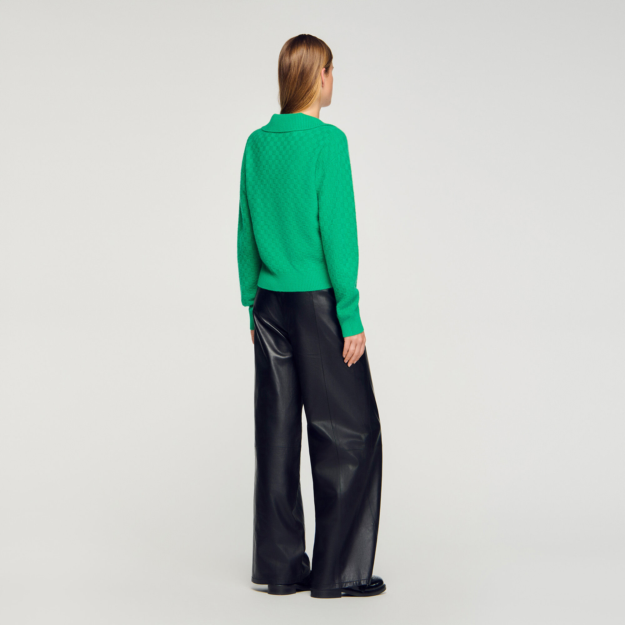 Polo-neck jumper