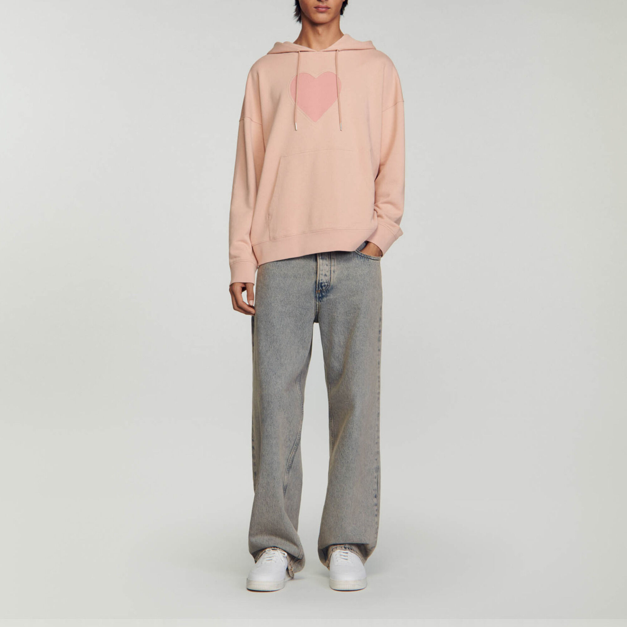 Sandro pink hoodie outlet