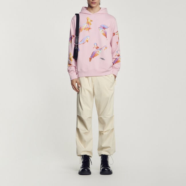 Hooded printed sweatshirt