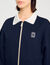Cropped two-tone sweatshirt