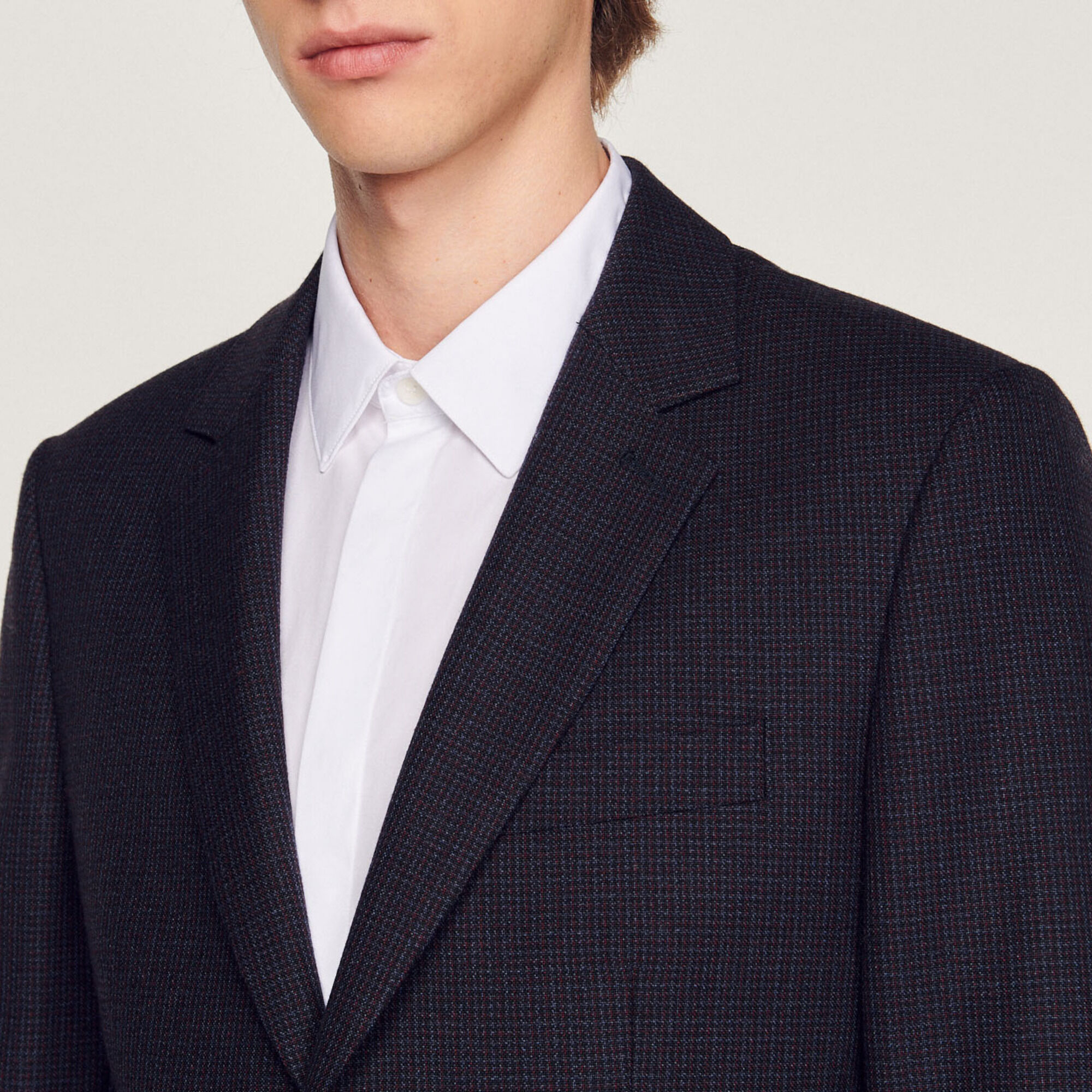 Virgin wool suit jacket