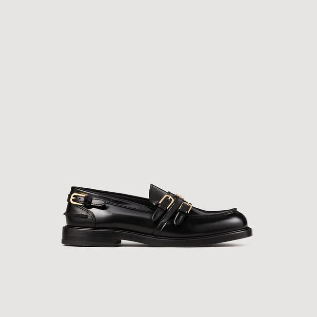 Leather loafers with buckles Leather loafers with buckles