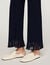 Ruffled knit trousers