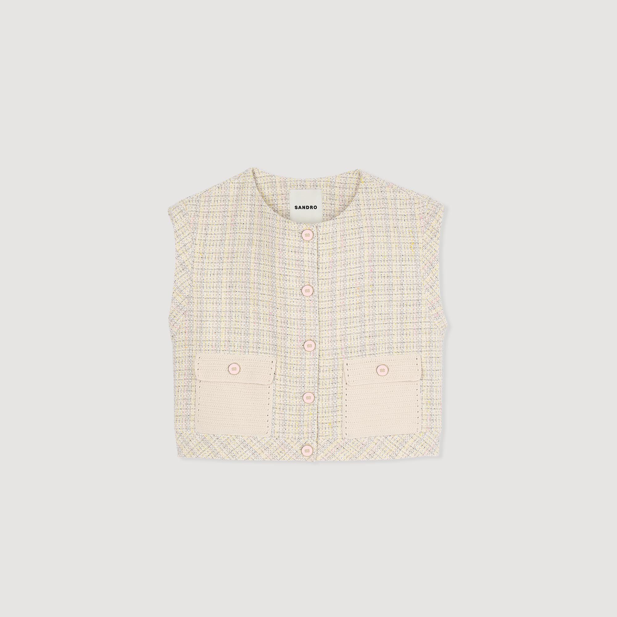 Decorative tweed jacket
