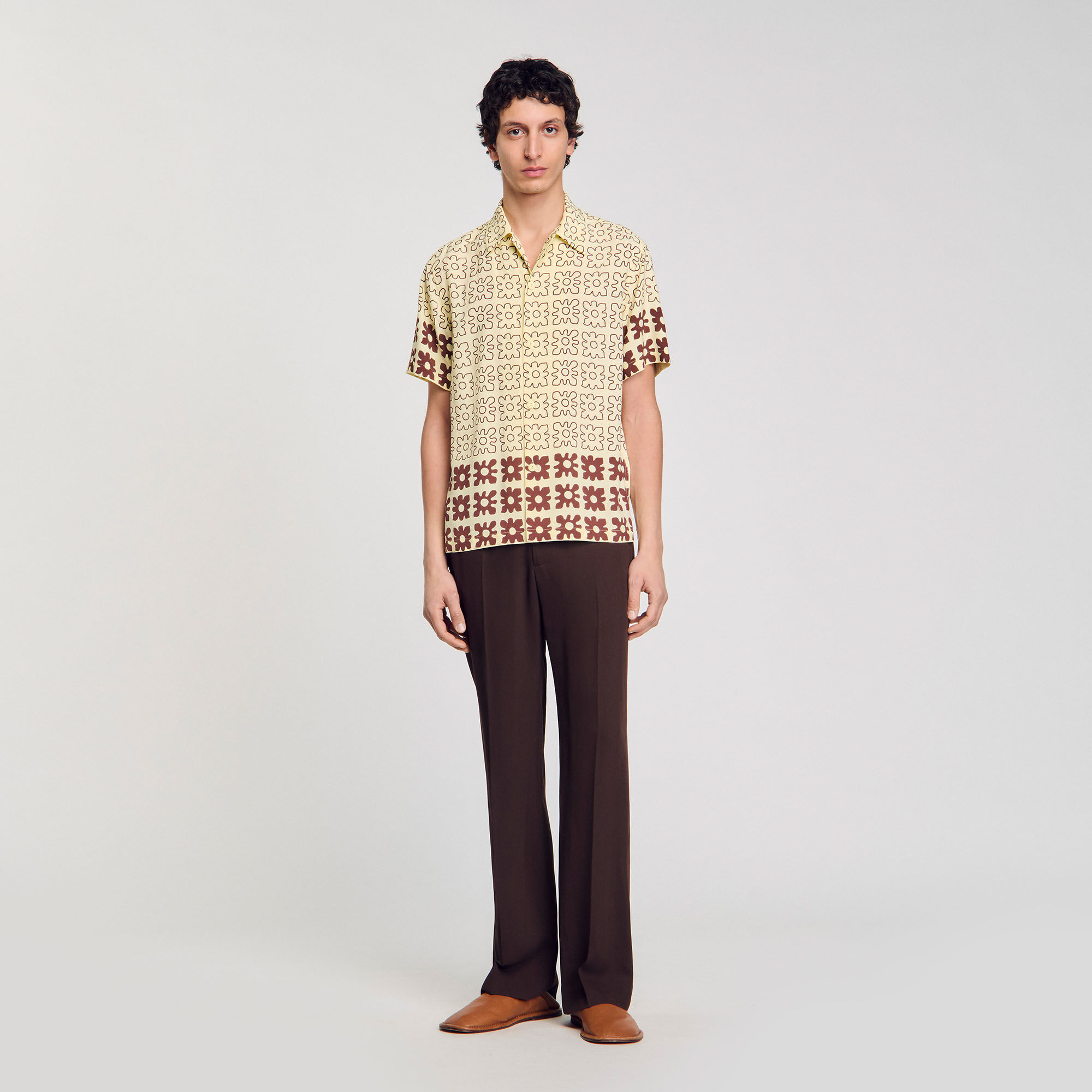 Floral motif shirt