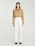 Wide-leg canvas trousers