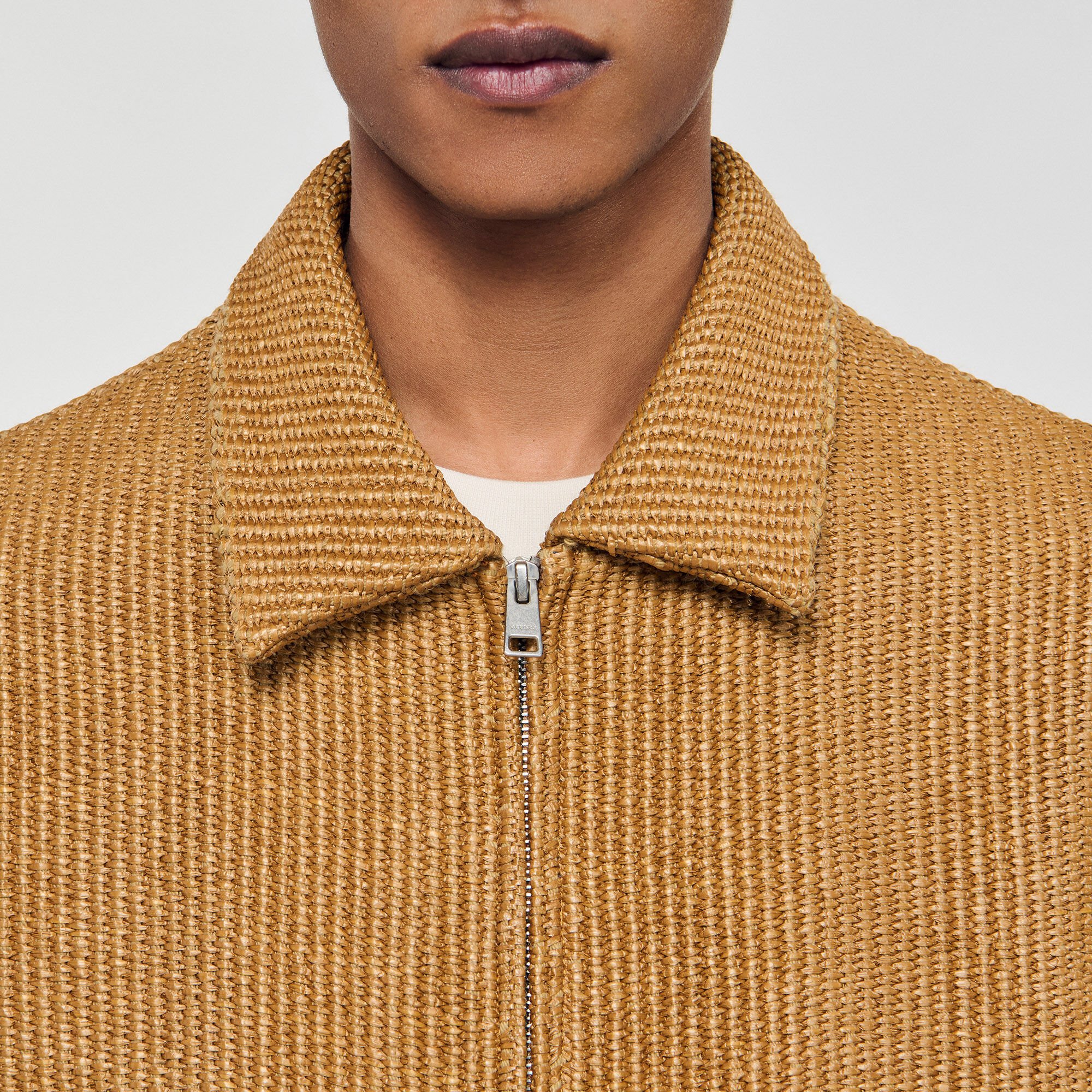 Woven raffia jacket
