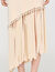 Fringed and beaded knit midi dress