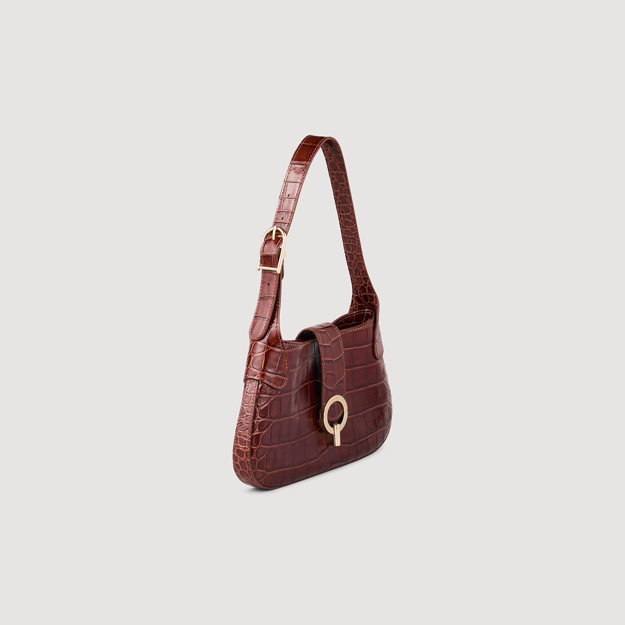 Croc brown bag top