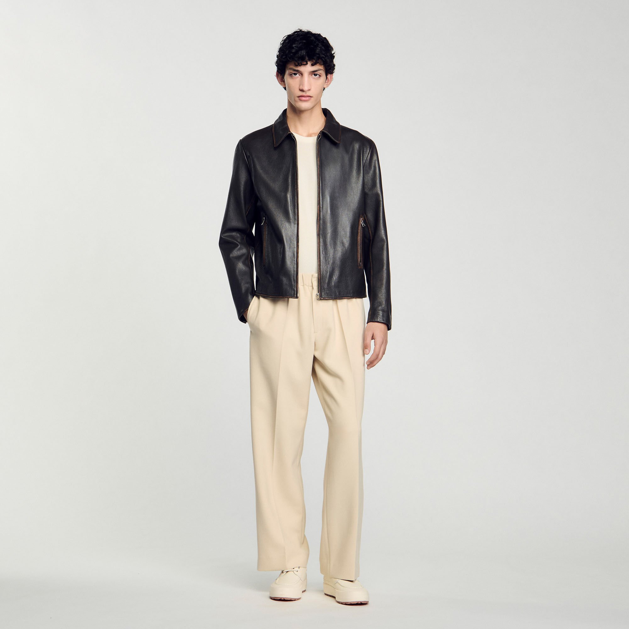 Leather jackets for men | Sandro Paris