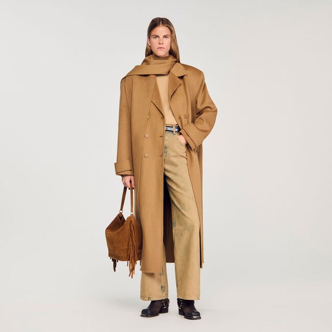 Oversized wool coat