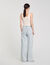 Jeans with rhinestone stripes