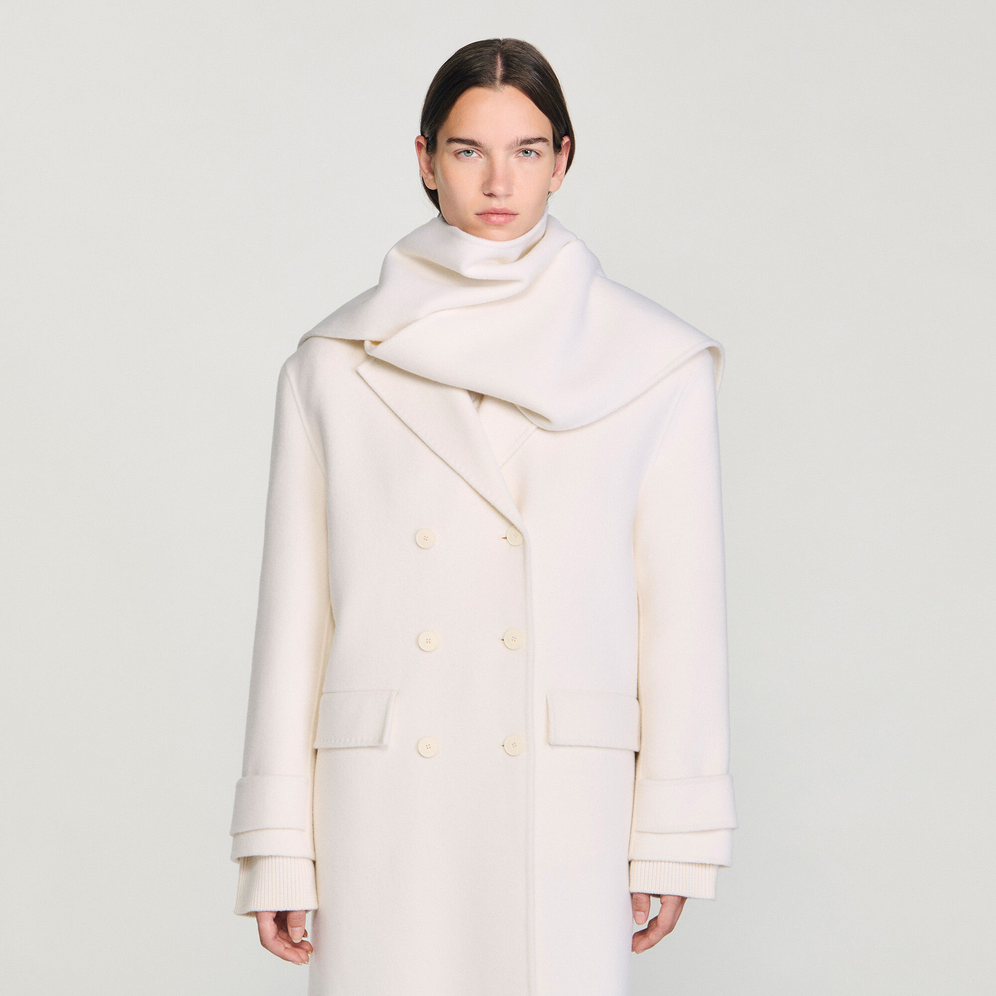Oversized wool coat