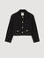 Peter Pan collar cropped jacket