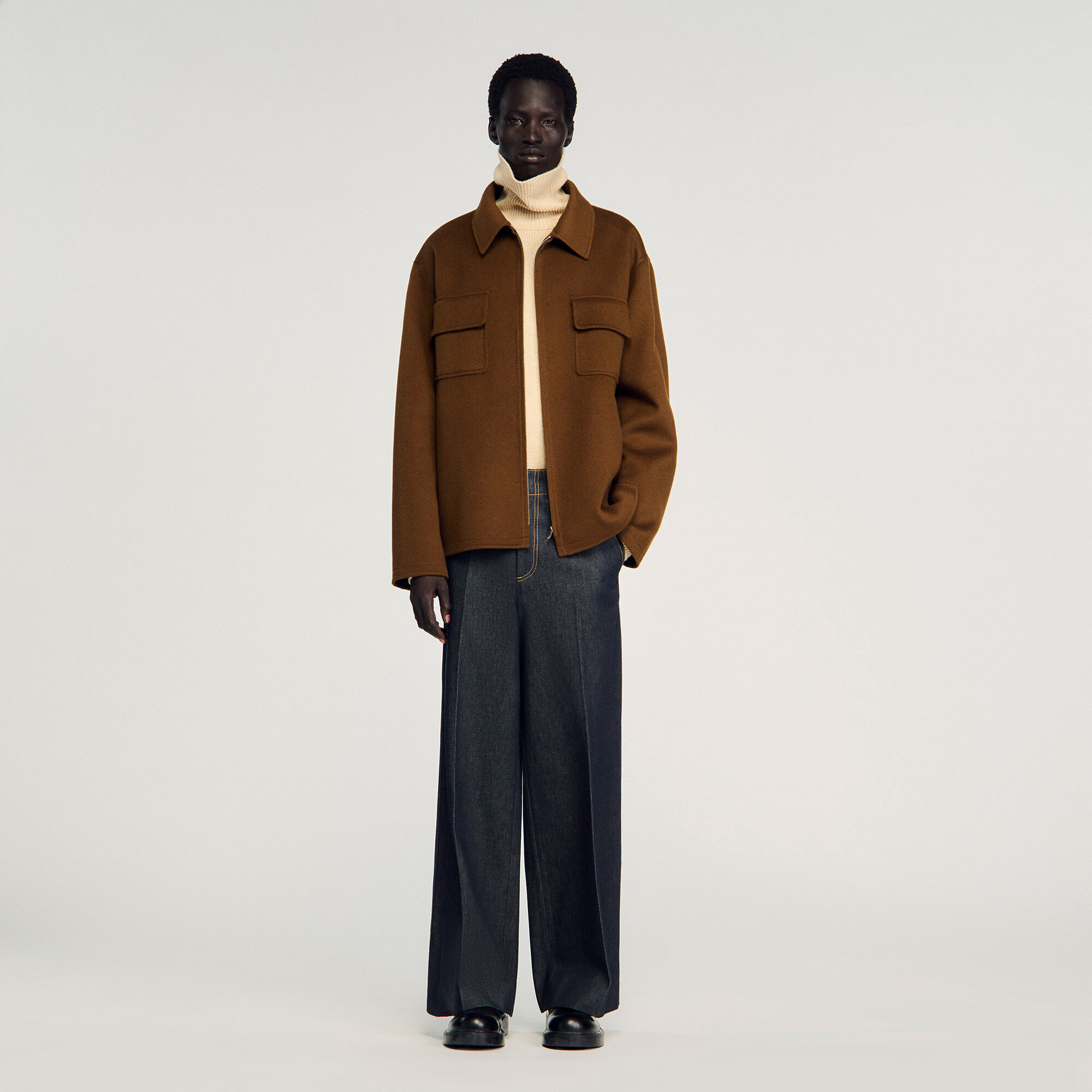 Zipped overshirt
