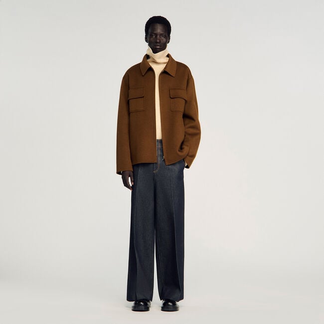 Zipped overshirt