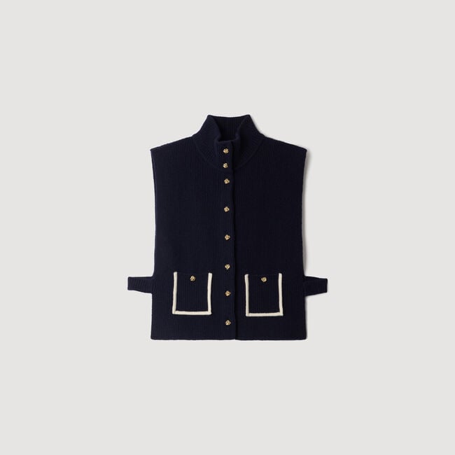 Wool and cashmere standing collar - Women | Sandro