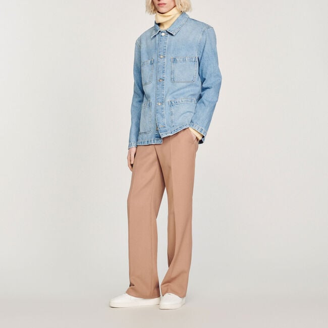 Denim worker jacket