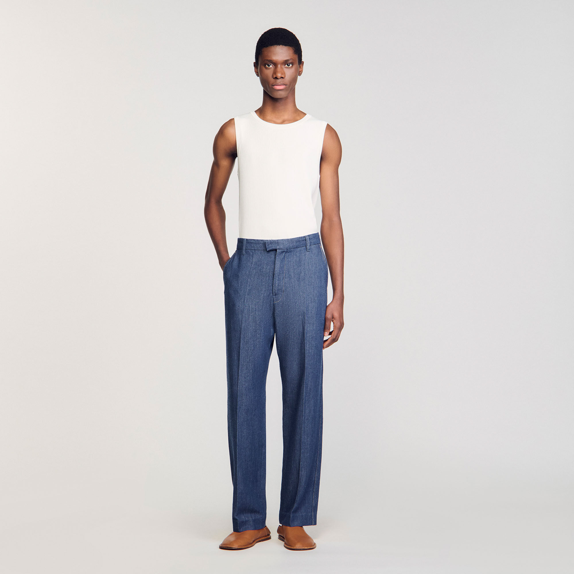 Chambray trousers