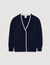 Long two-tone cardigan