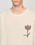 Wool jumper with flower detail