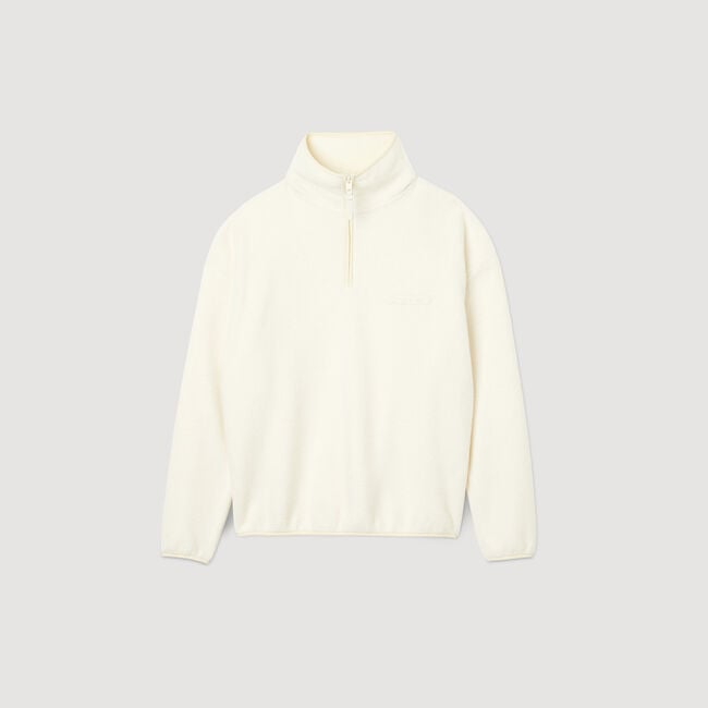 High-neck fleece