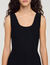 Short knit dress with ruffle