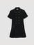 Short buttoned tweed dress