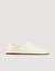 Grained leather slippers