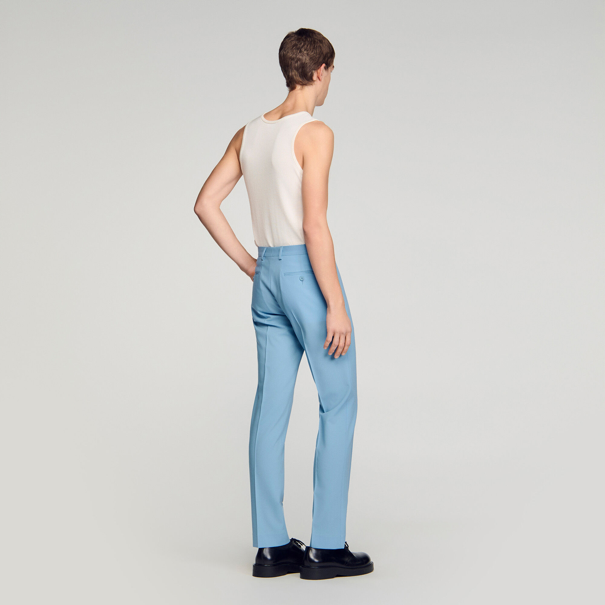 Wool suit trousers