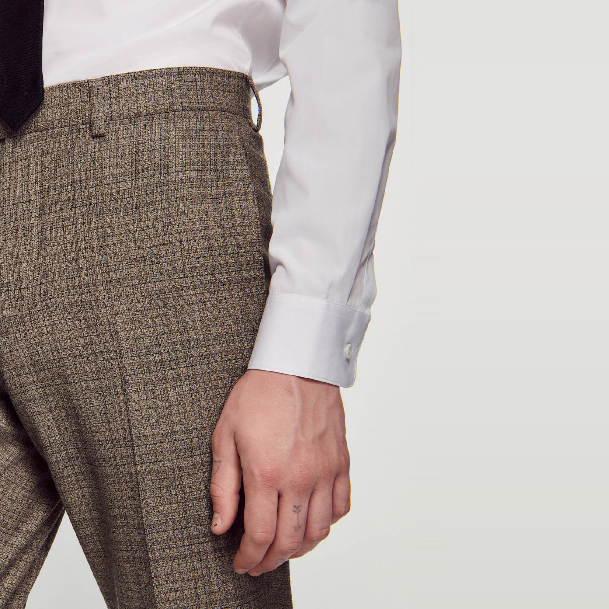 Wool suit trousers