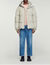 3/4-length hooded puffer jacket