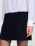 Short dress with dual materials
