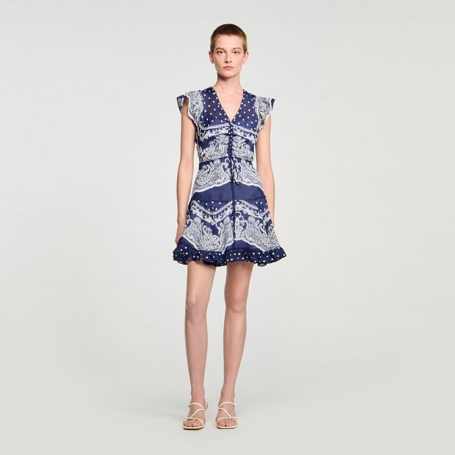 Short bandana-motif dress