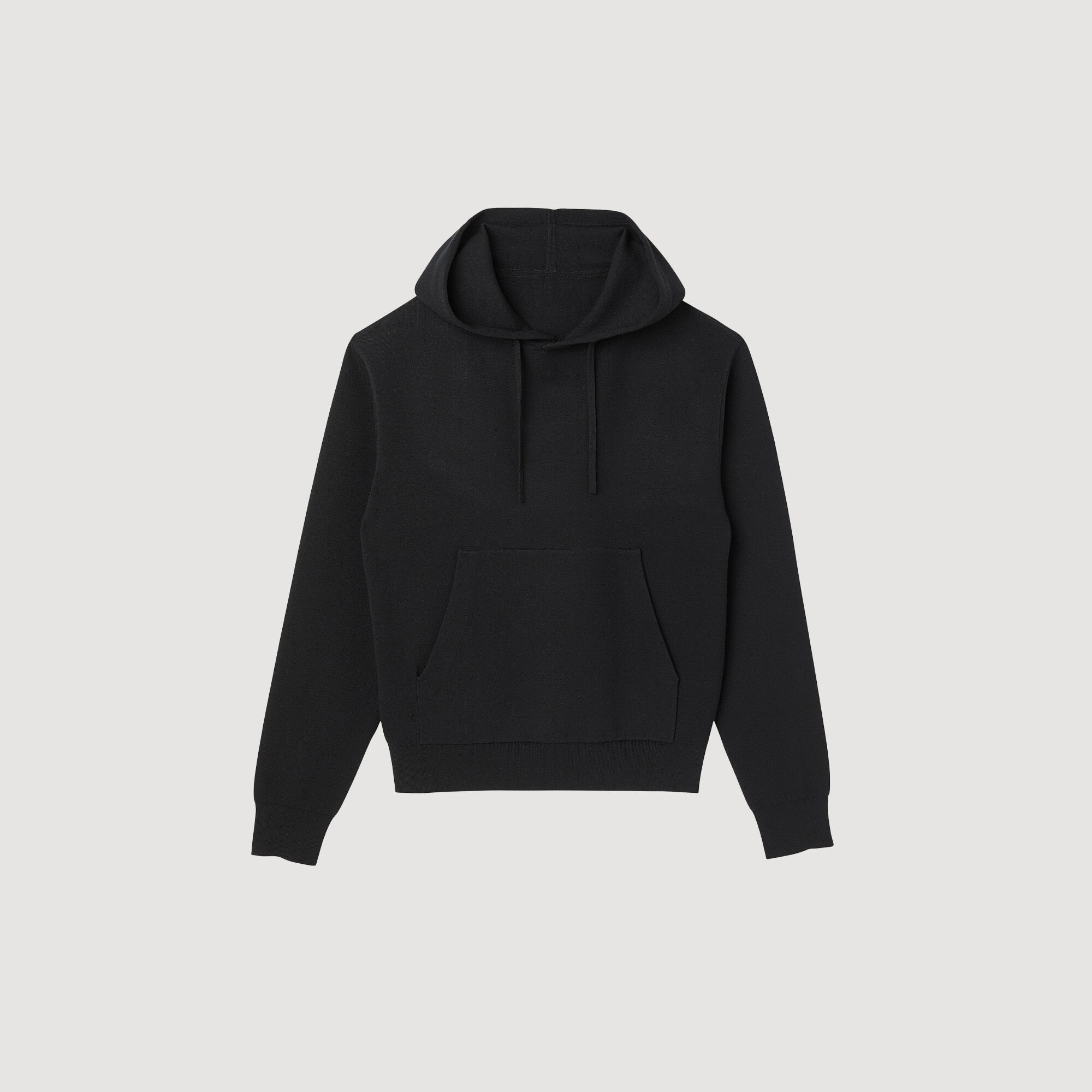 Knit hoodie