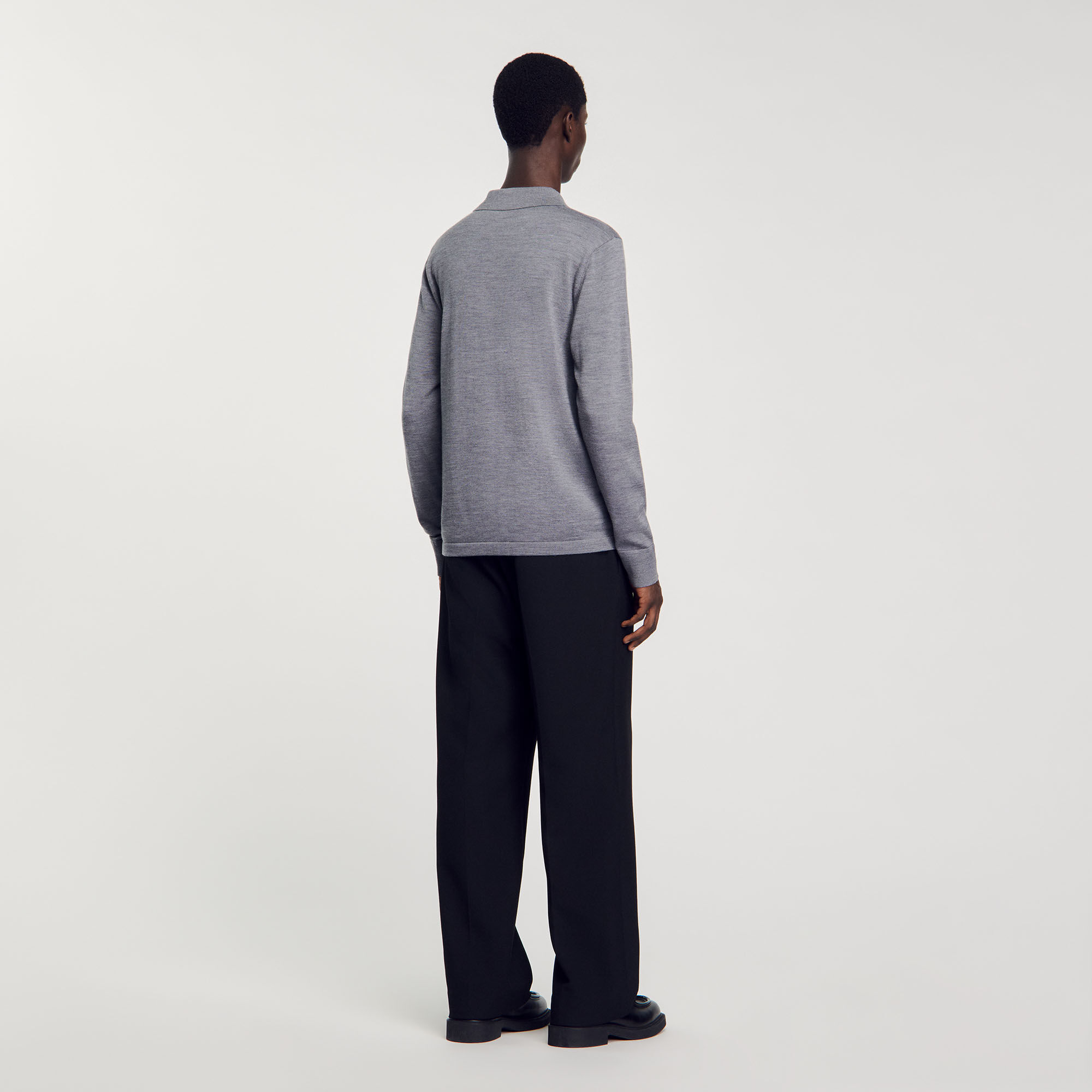 Knit polo jumper