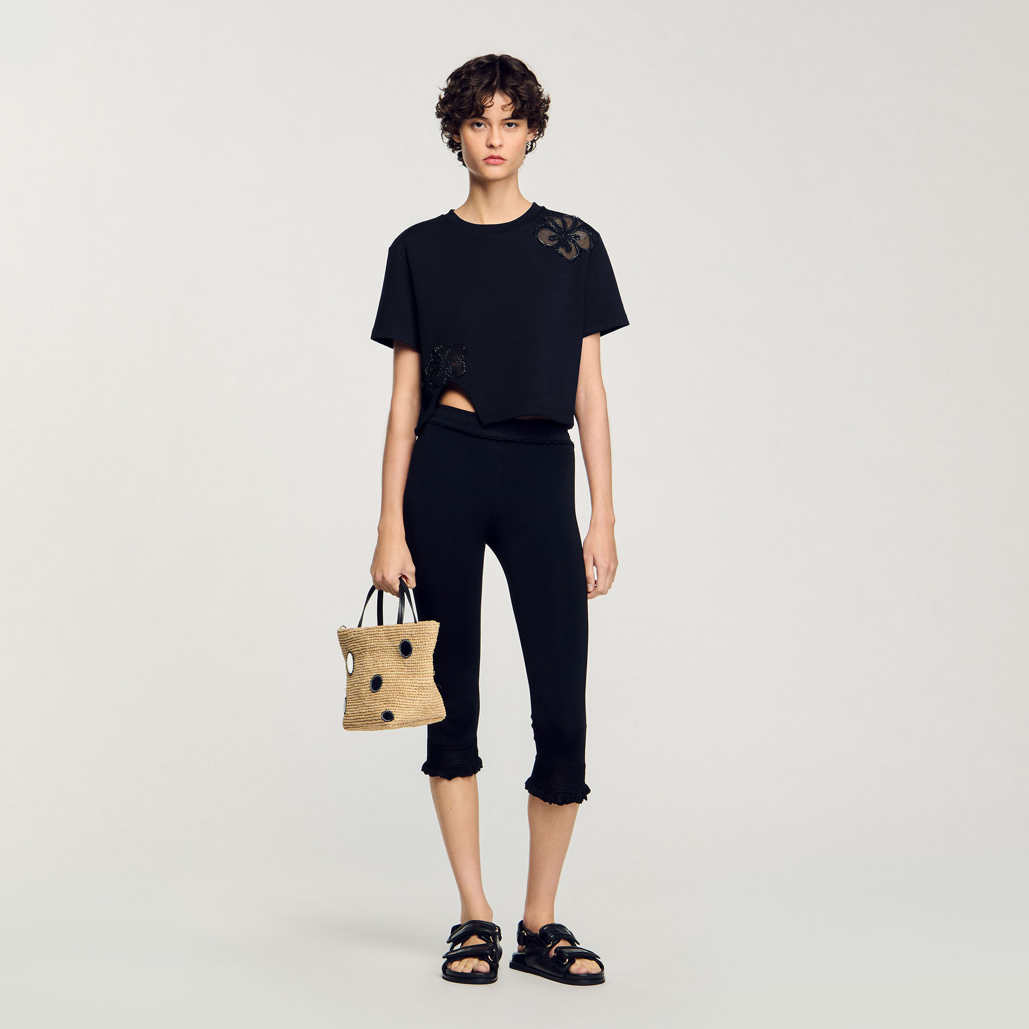SANDRO 売れ筋商品|||サンドロ Tシャツ トップス レディース Tops Brown sandro(サンドロ) トップス(レディース) - 海外通販のBUYMA