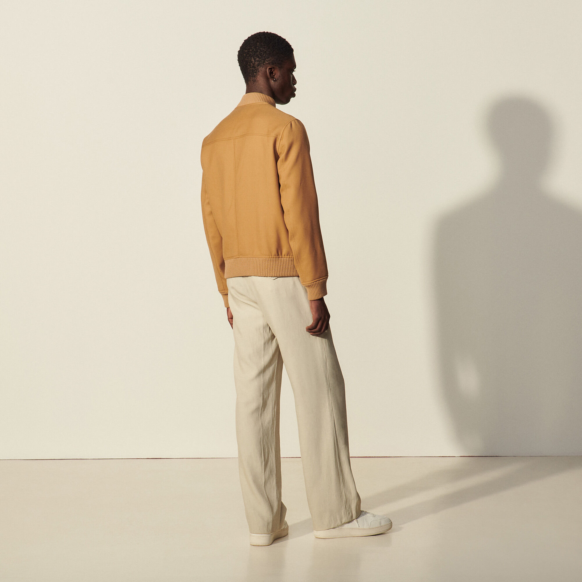 Zipped bomber jacket