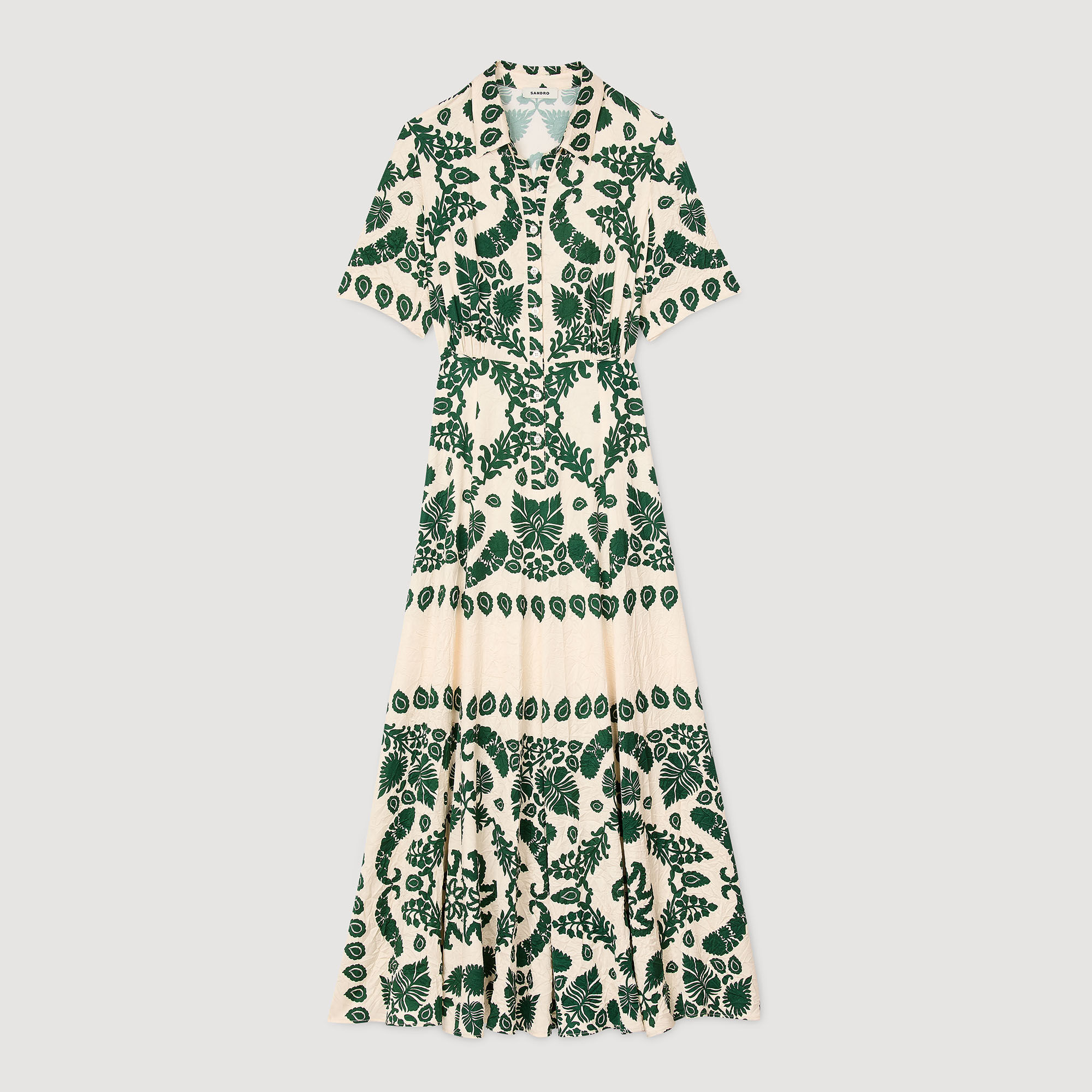 Floral Print Maxi Dress - Dresses - Sandro-paris.com