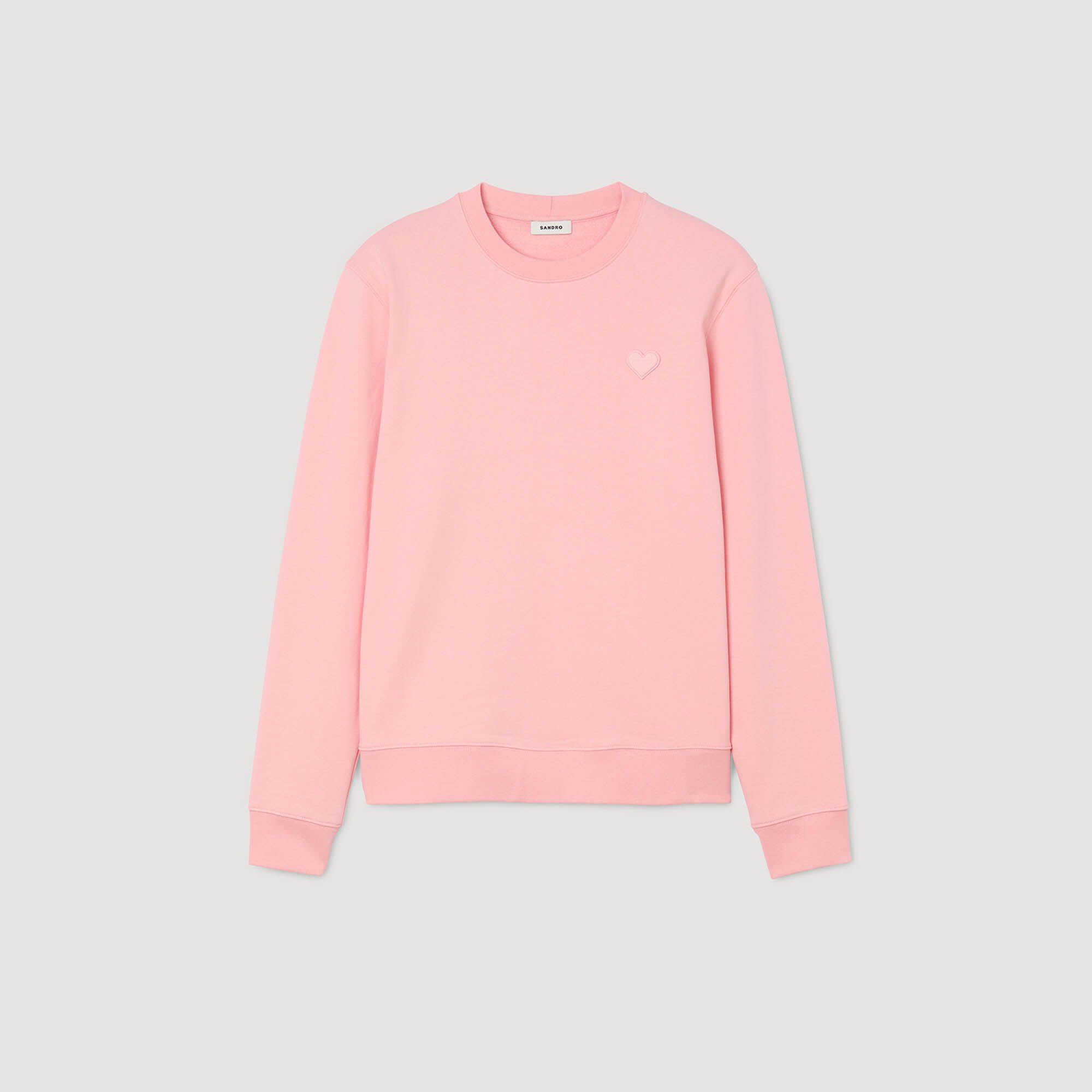 Heart patch sweatshirt