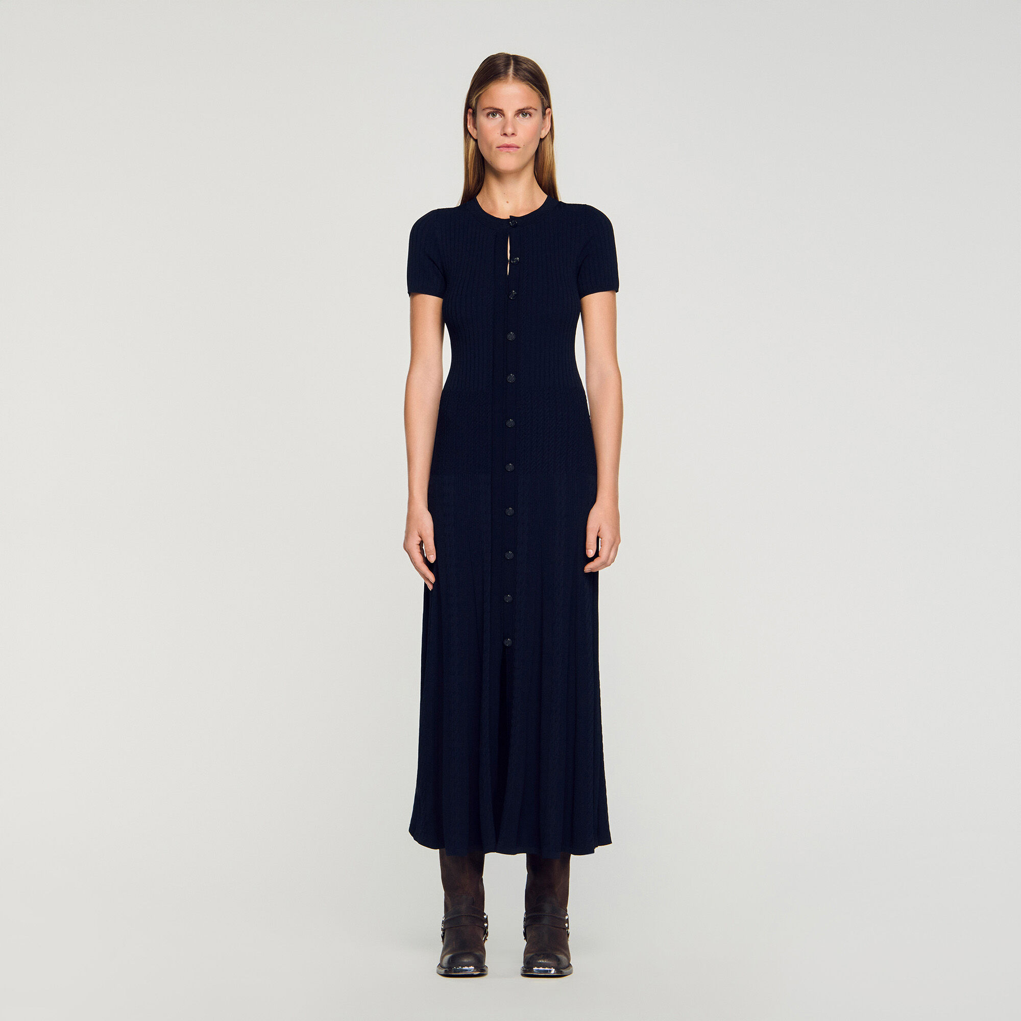 Knit maxi dress