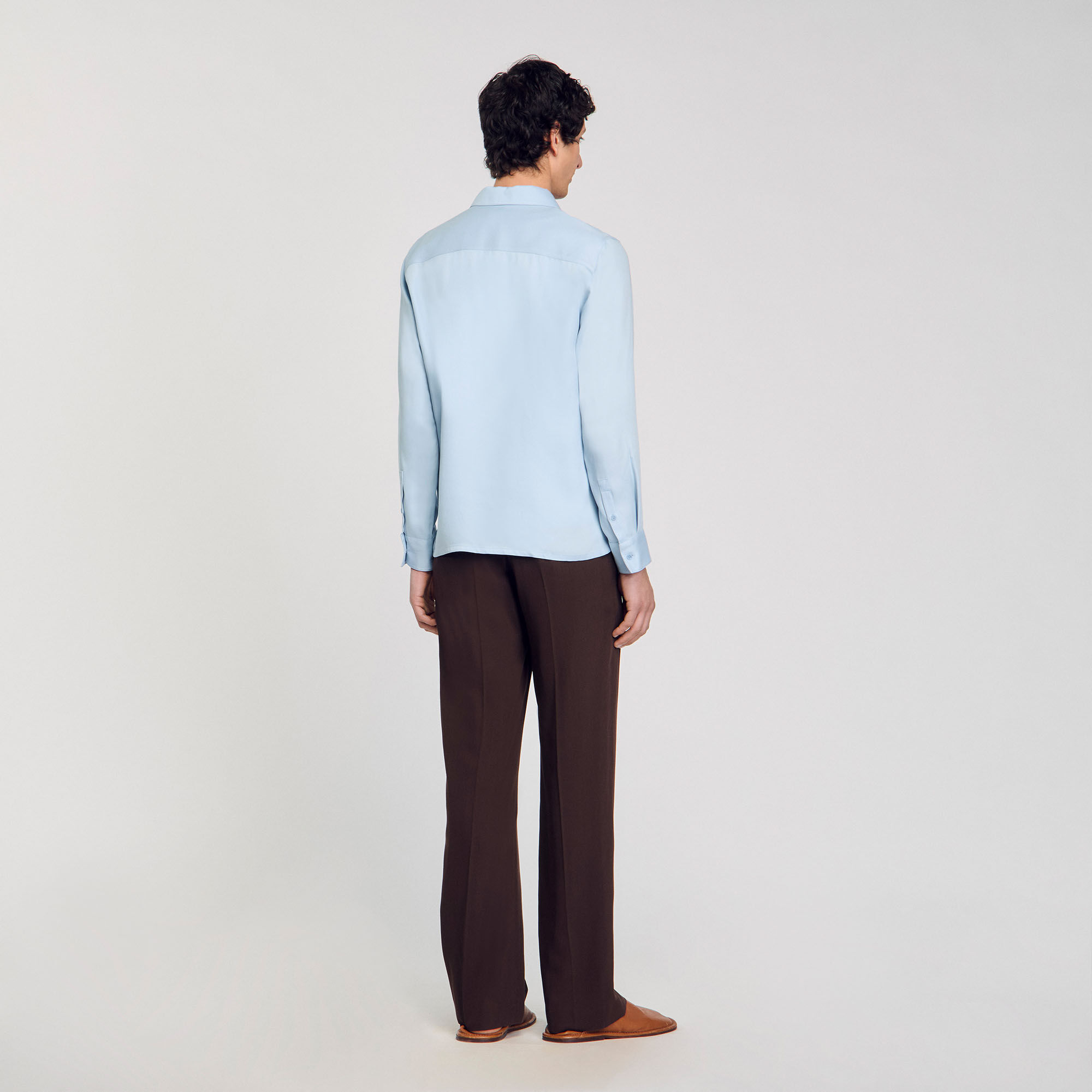 トップス sandro Zip-up varsity jacket blue for Men | Sandro Paris