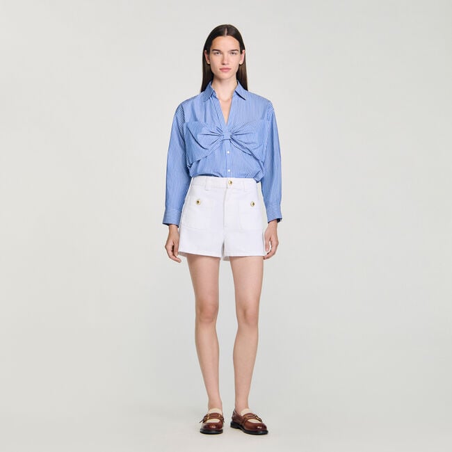 Oversized bow shirt