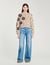 Floral knit jumper