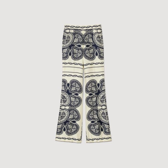 Patterned floaty trousers