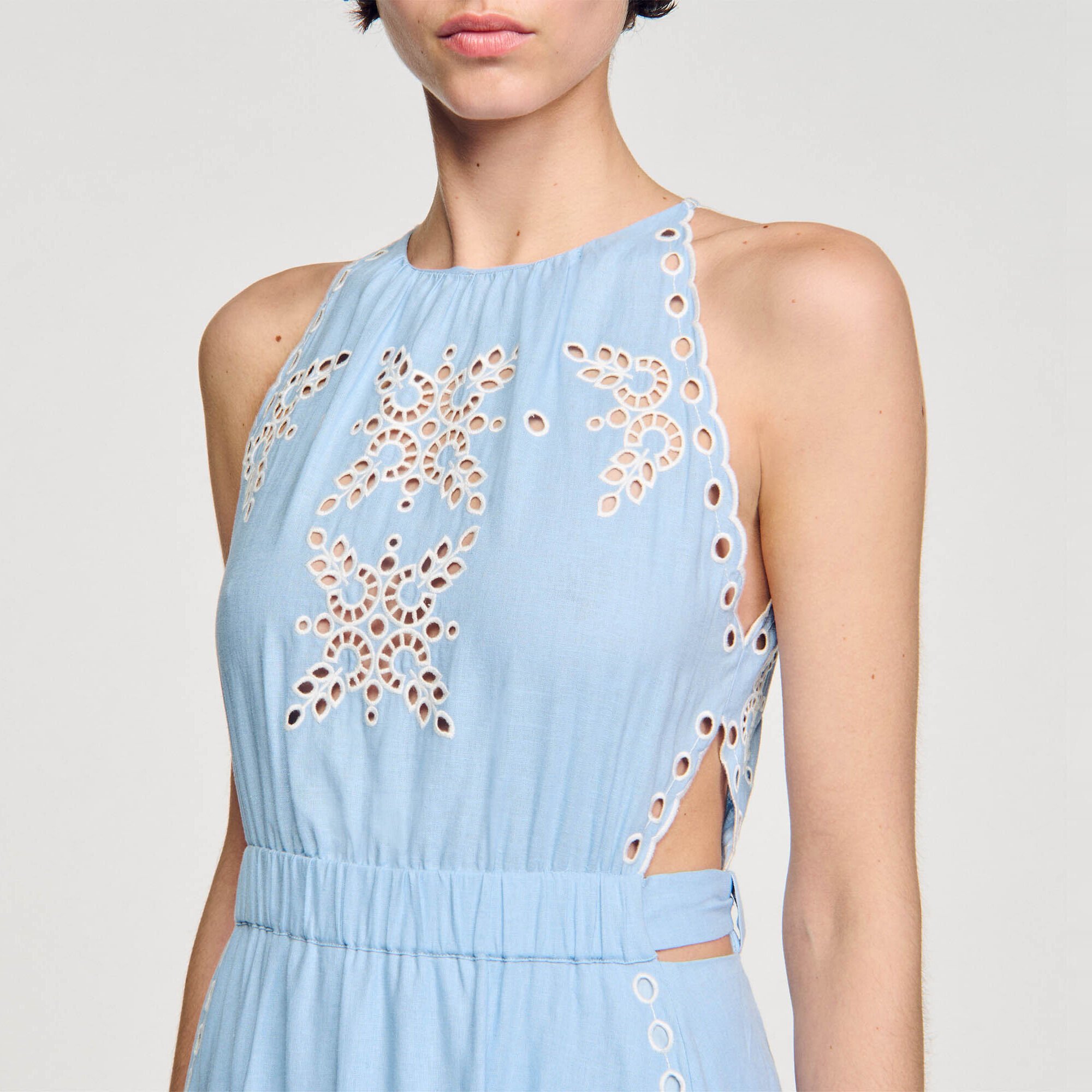 Broderie anglaise maxi dress