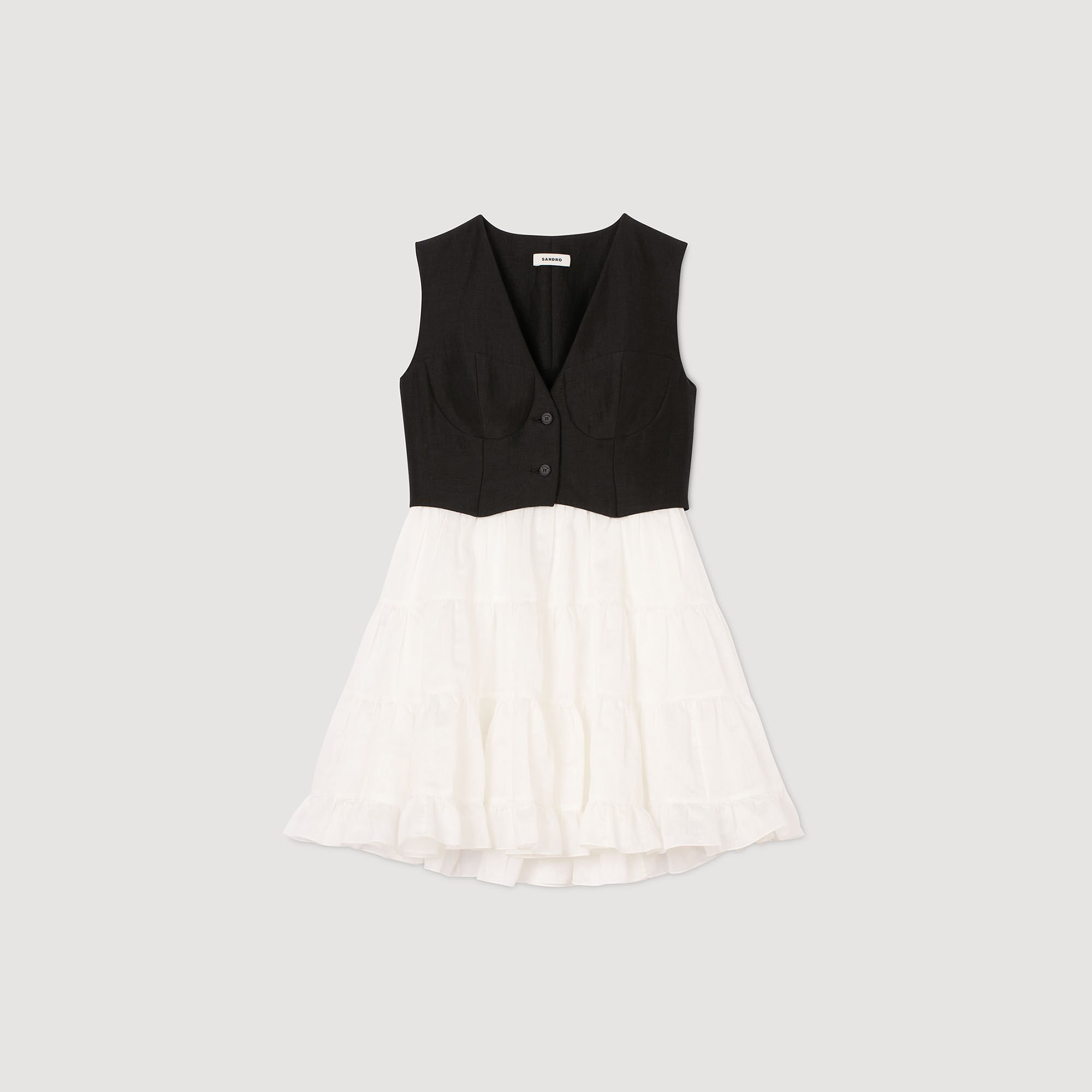 Two-tone short dress