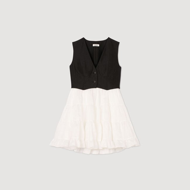 Two-tone short dress